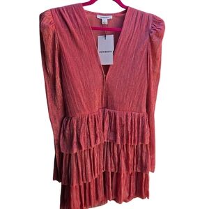 SABINA MUSAYEV CARRY MINI DRESS Hot Pink Size Medium